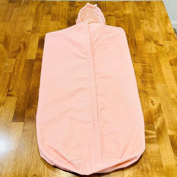 VTG 60s Robe-n-Hood Pink Corduroy Baby Doll Bunting Blanket Vintage Doll Prop - Picture 13 of 16